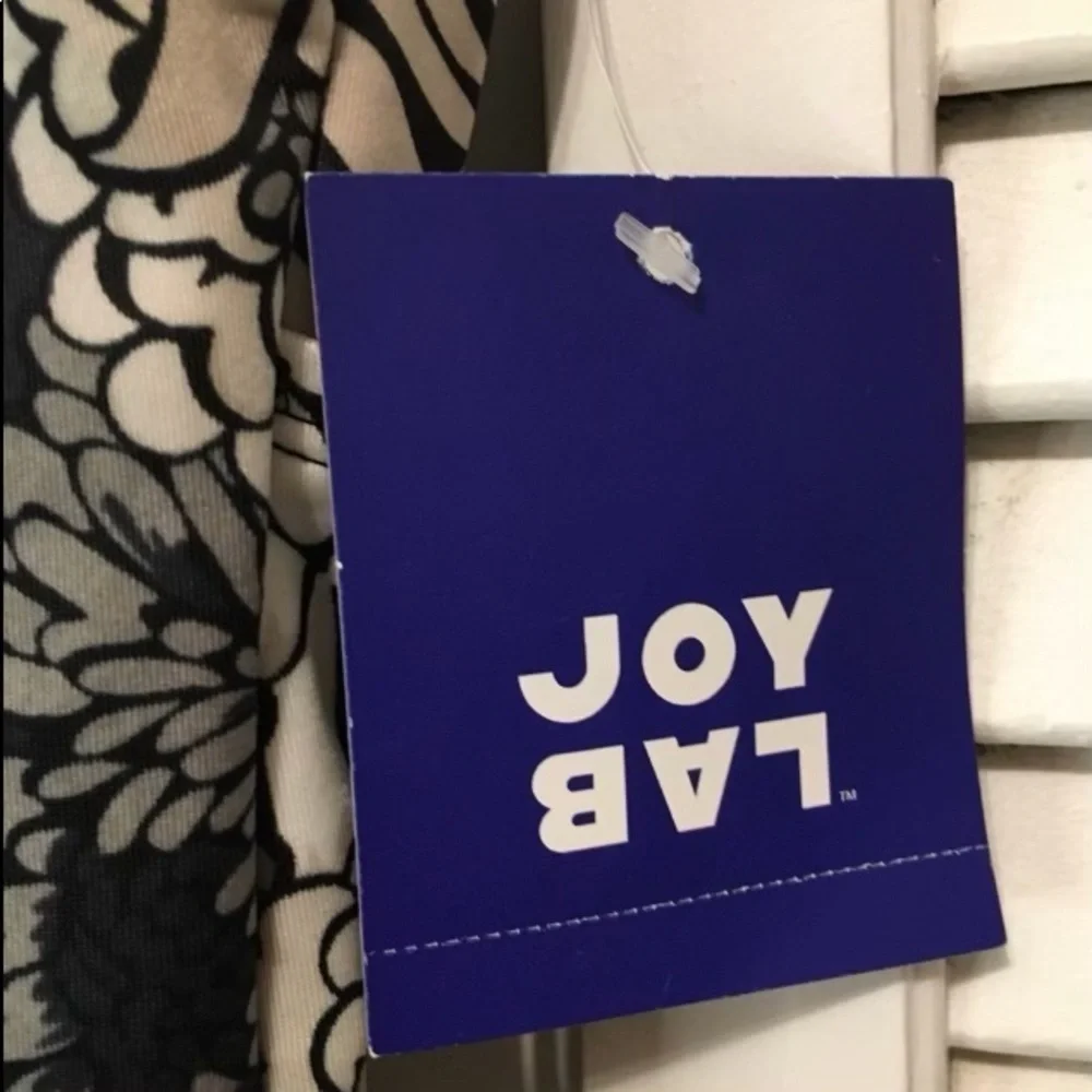 NWT JOY LAB One piece Black & White Swim Suit